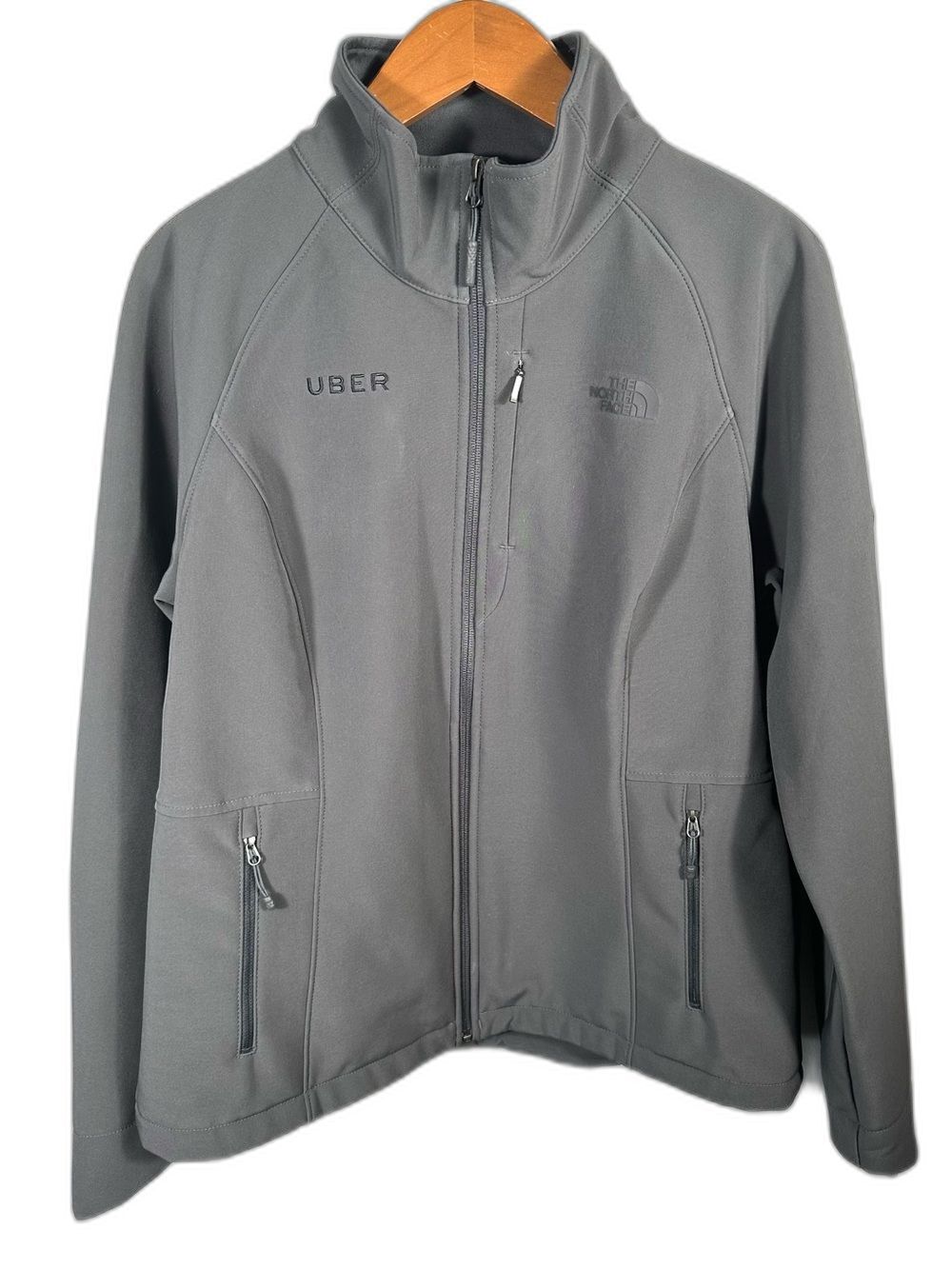 The North Face x UBER Women's Grey Jacket Size Large Outdoor Activewear Casual